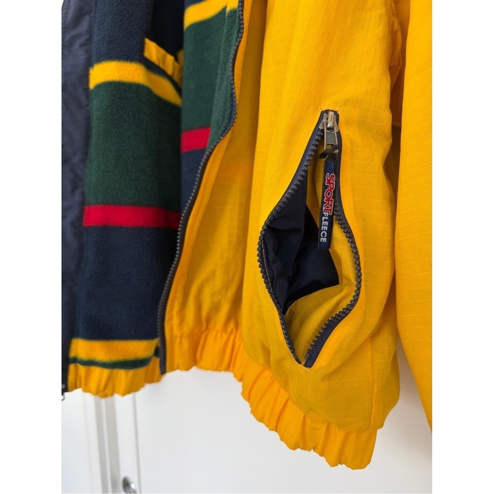 Dunbrooke Sport Glacier Bay Jacket Yellow Ripstop Fleece Vintage Y2K - Large - Picture 10 of 15